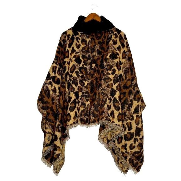 NEW CEJON Cat Lover Turtleneck Poncho - OS - Picture 3 of 6